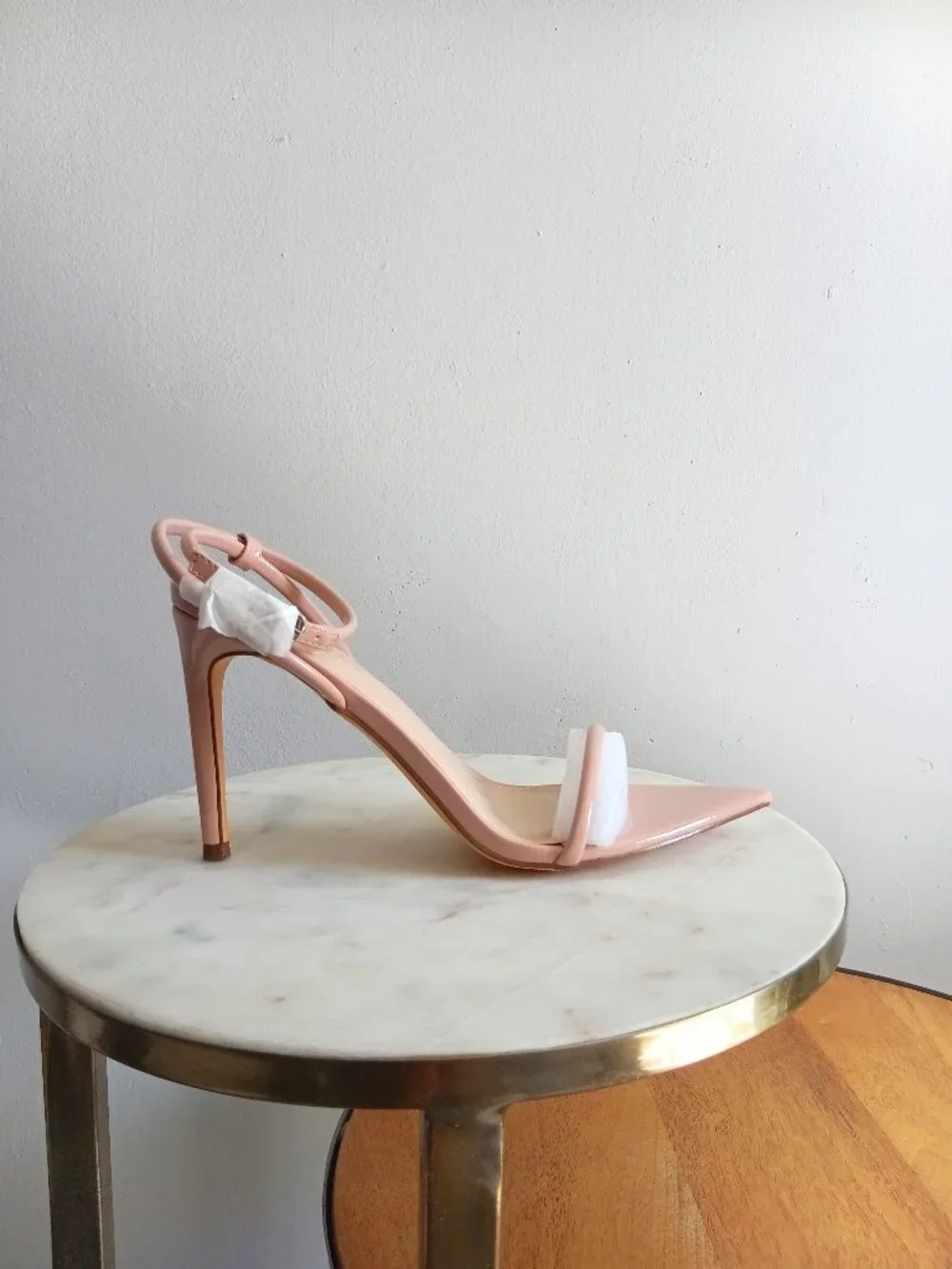 Liliana Laucia Open Toe Ankle Strap Stiletto Heels